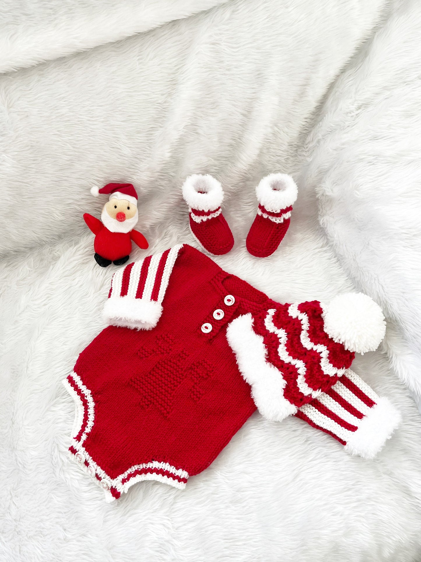 "Jingle Bells” Romper Knitting pattern for Reborn doll 16 -22” or 0-3 Month Old Baby
