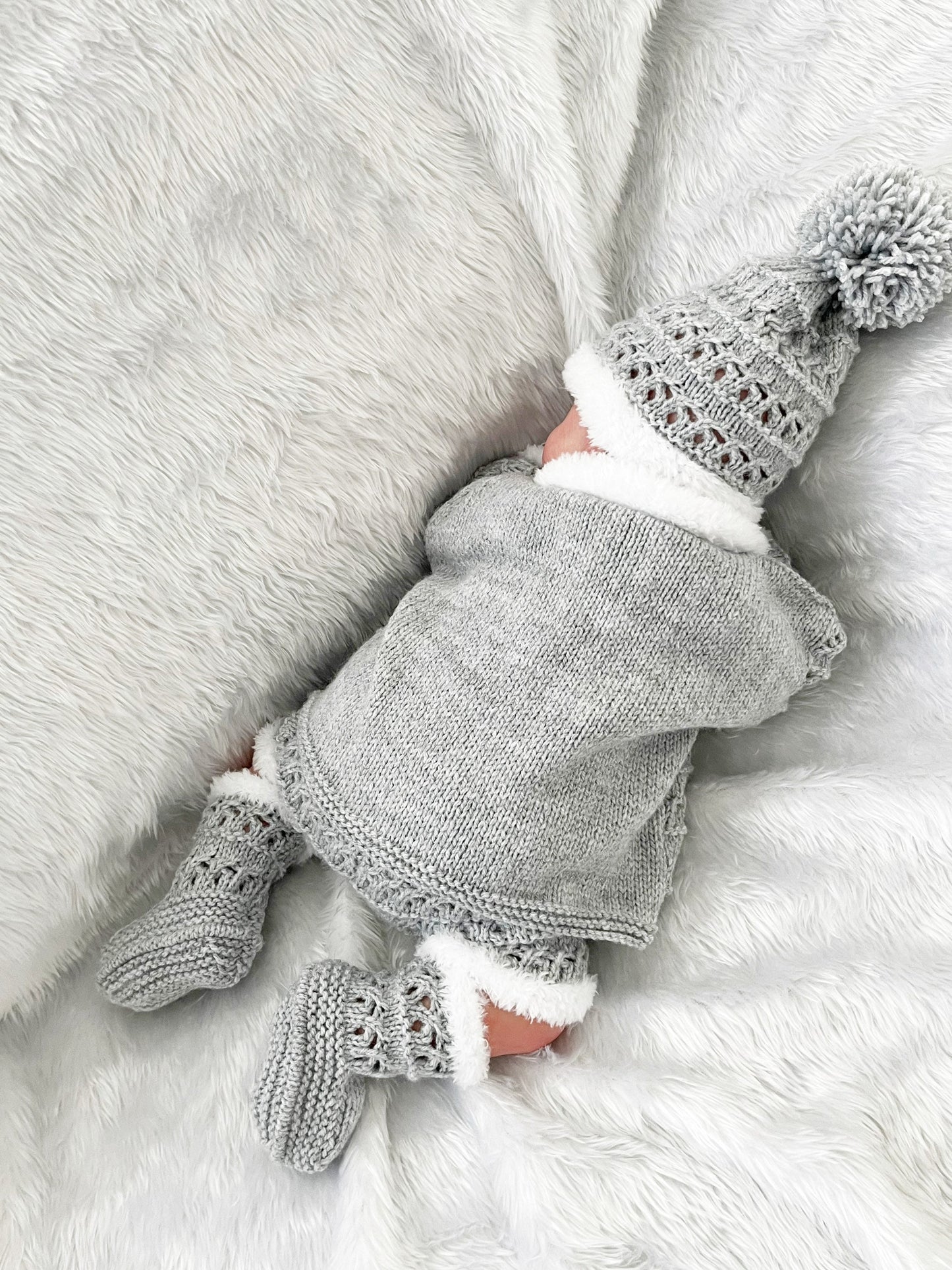 "Pixie” 4 Piece Set Knitting pattern for Reborn doll 16-22” or 0-3 Month Old Baby