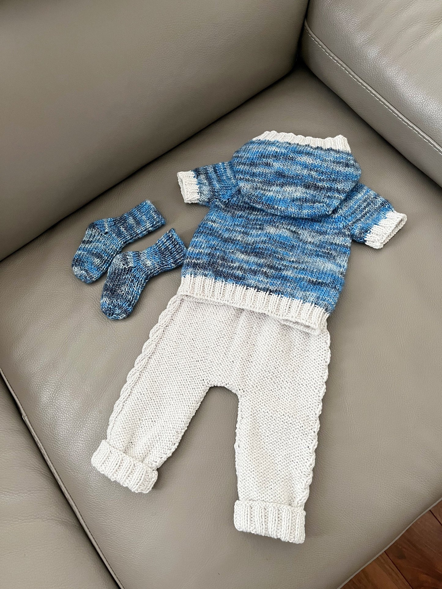 "Clay” 4 Piece Set Knitting pattern for Reborn doll 16-22” or 0-3 Month Old Baby