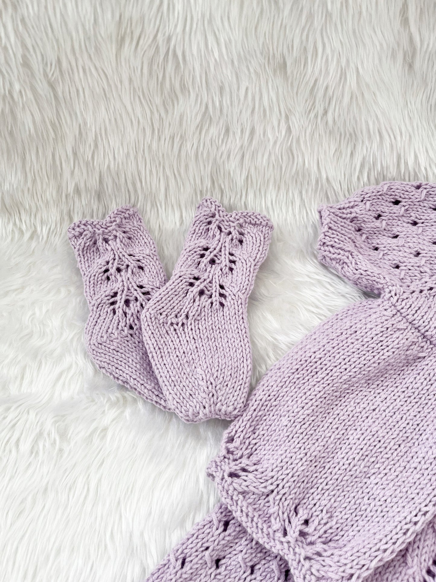 "Matilda” 4 Piece Set Knitting pattern for Reborn doll 16-22” or 0-3 Month Old Baby