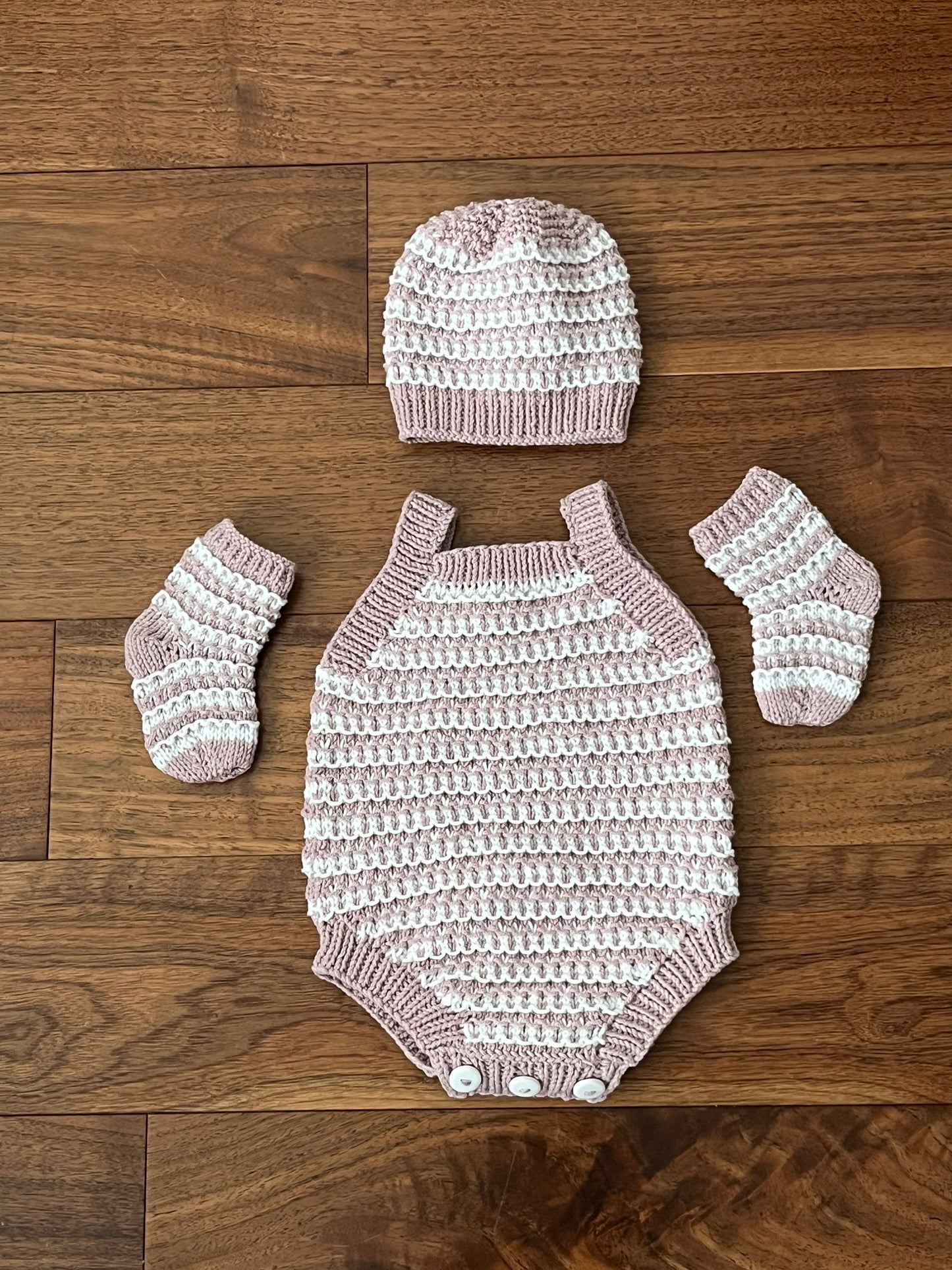 "Kiwi” Romper Knitting pattern set for Reborn doll 16 -22” or 0-3 Month Old Baby