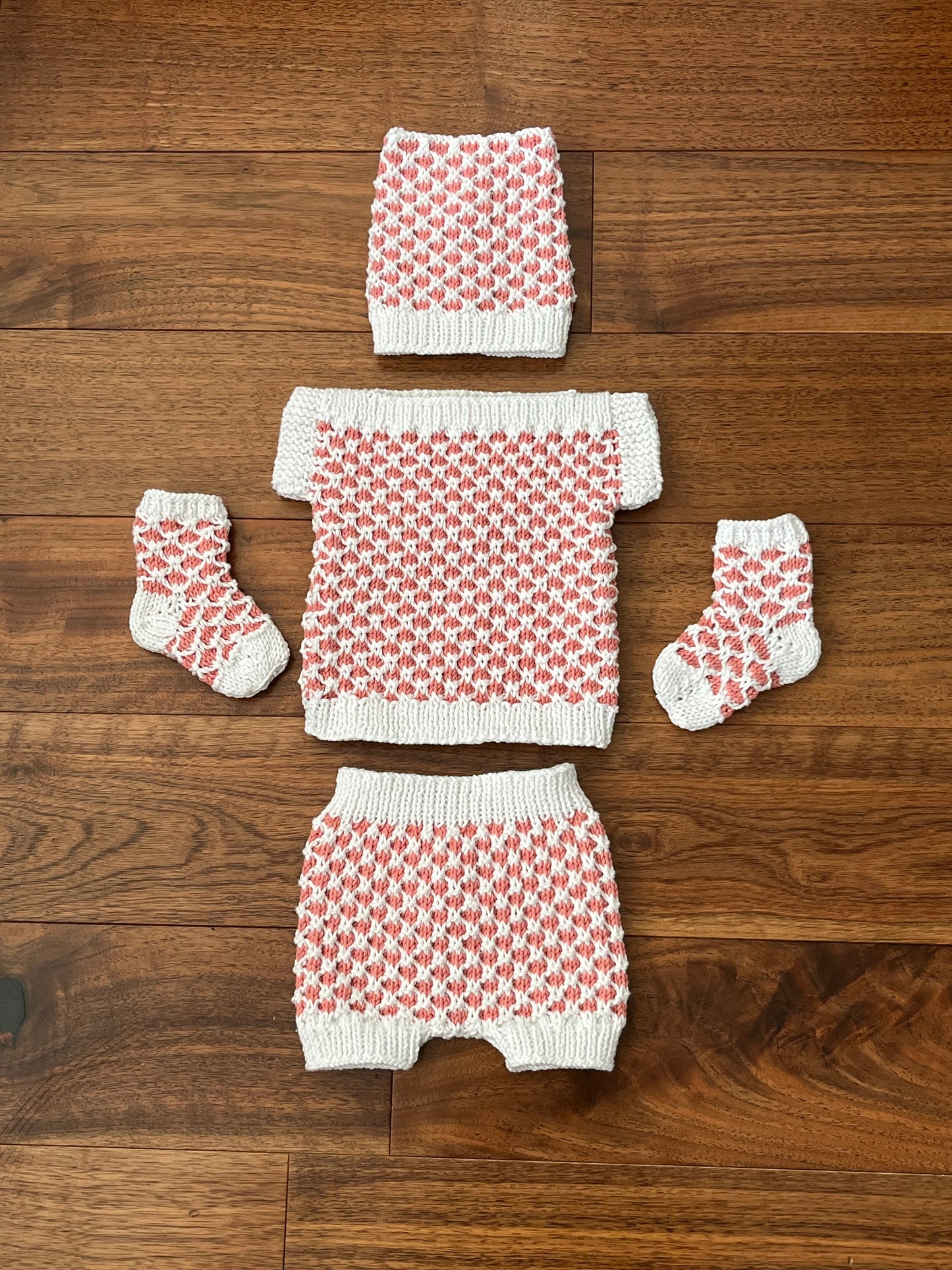 "Charlie” 4 Piece Set Knitting pattern for Reborn doll 16-22” or 0-3 Month Old Baby