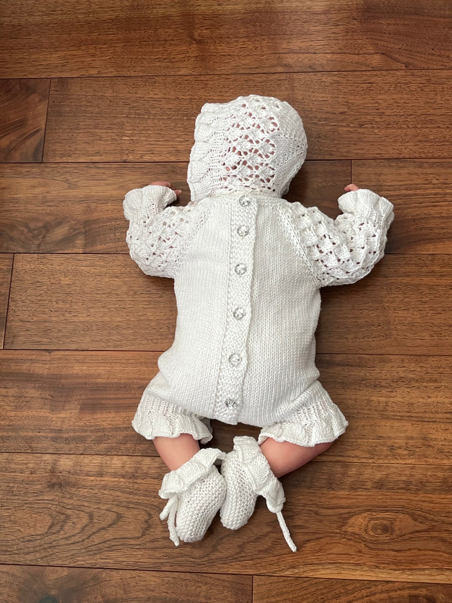 "Princess” Romper Knitting pattern for Reborn doll 16 -22” or 0-3 Month Old Baby