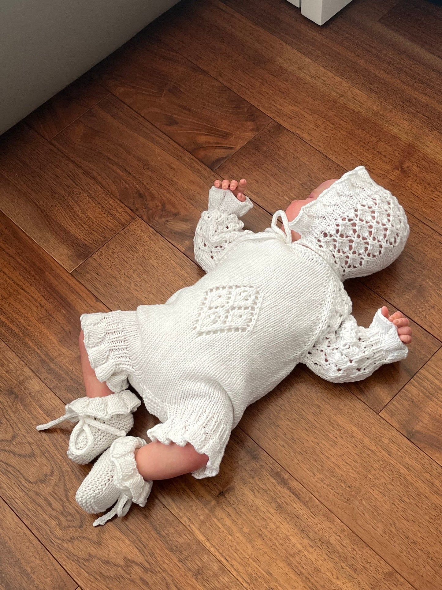 "Princess” Romper Knitting pattern for Reborn doll 16 -22” or 0-3 Month Old Baby