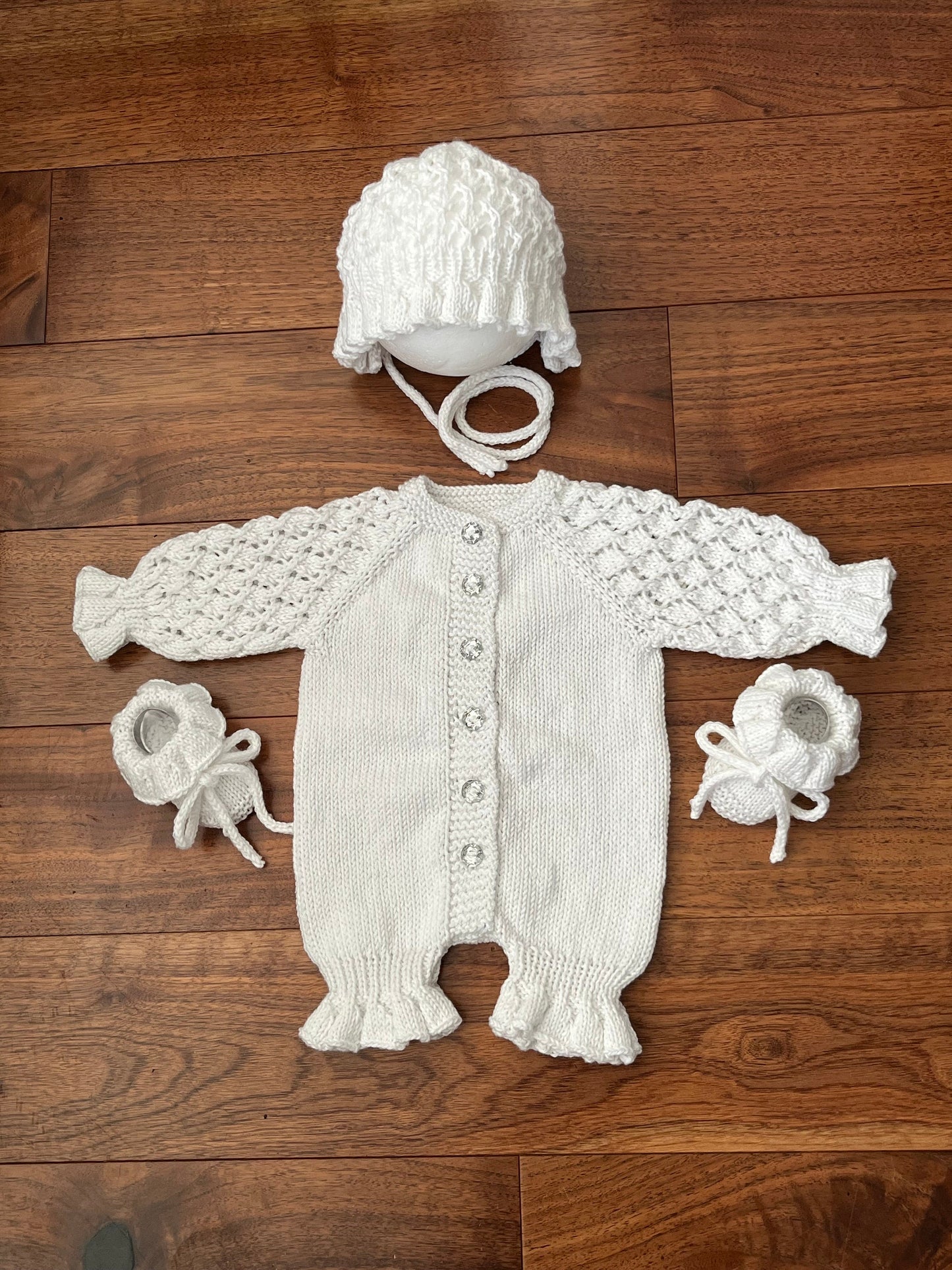 "Princess” Romper Knitting pattern for Reborn doll 16 -22” or 0-3 Month Old Baby