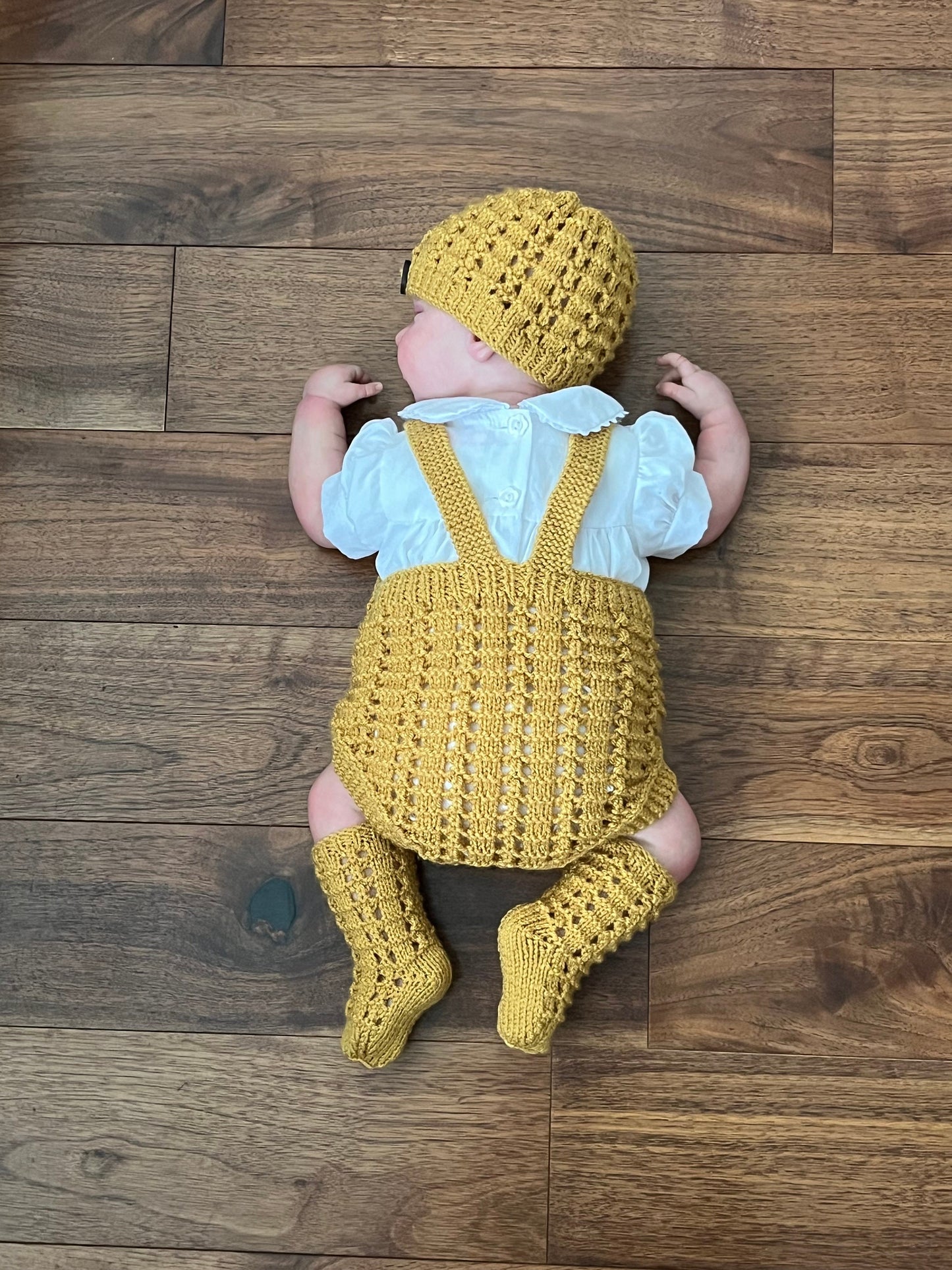 "Autumn” Romper Knitting pattern for Reborn doll 16 -22” or 0-3 Month Old Baby