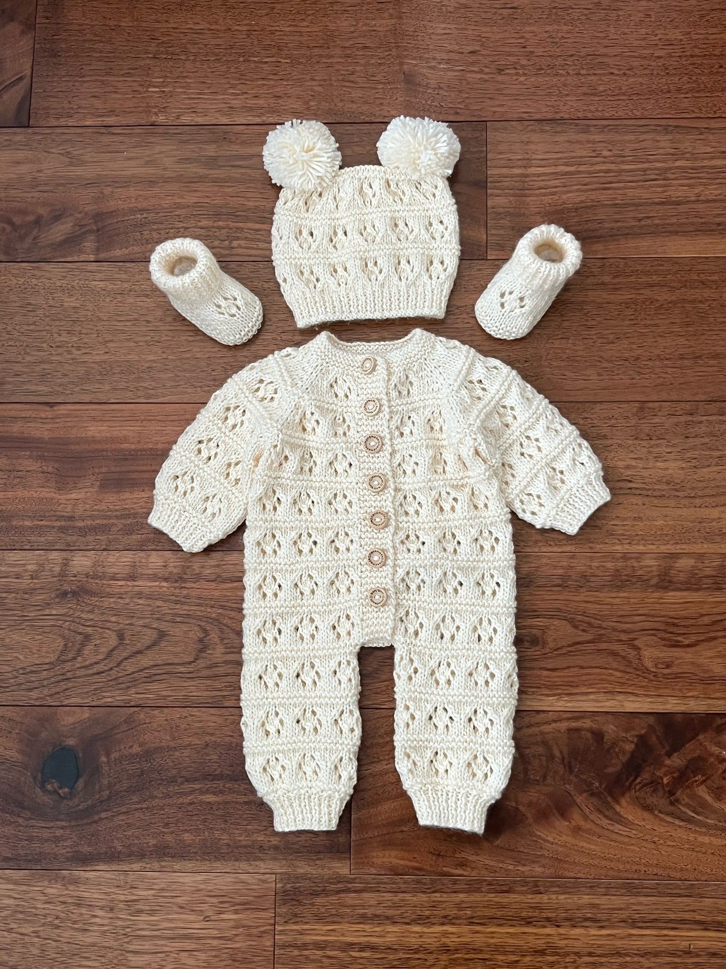 "Miami" Romper knitting pattern for reborn doll 16-22" or 0-3 Month old baby