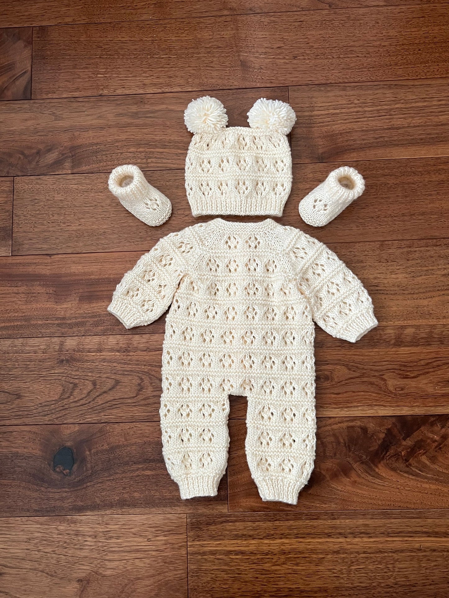 "Miami" Romper knitting pattern for reborn doll 16-22" or 0-3 Month old baby