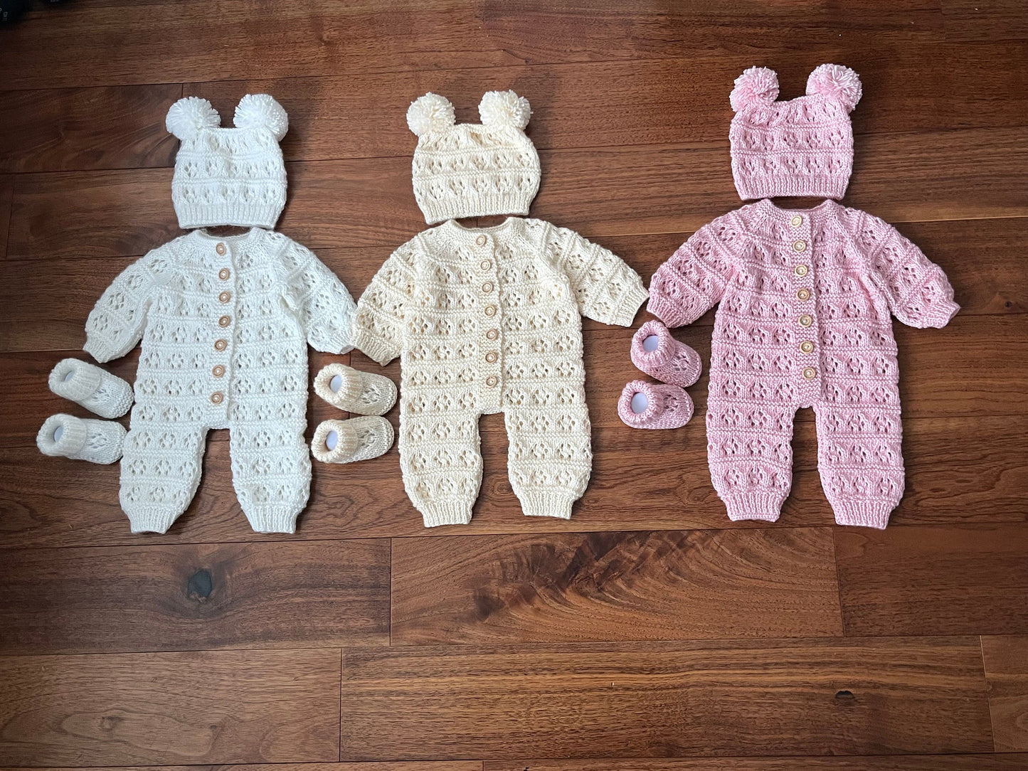 "Miami" Romper knitting pattern for reborn doll 16-22" or 0-3 Month old baby