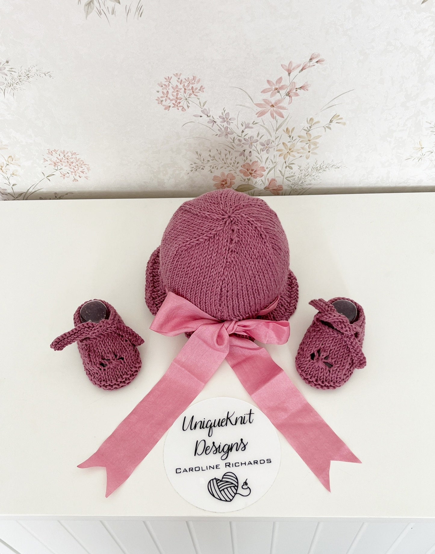 "Victoria" Playsuit knitting pattern for reborn doll 16-22" or 0-3 Month old baby