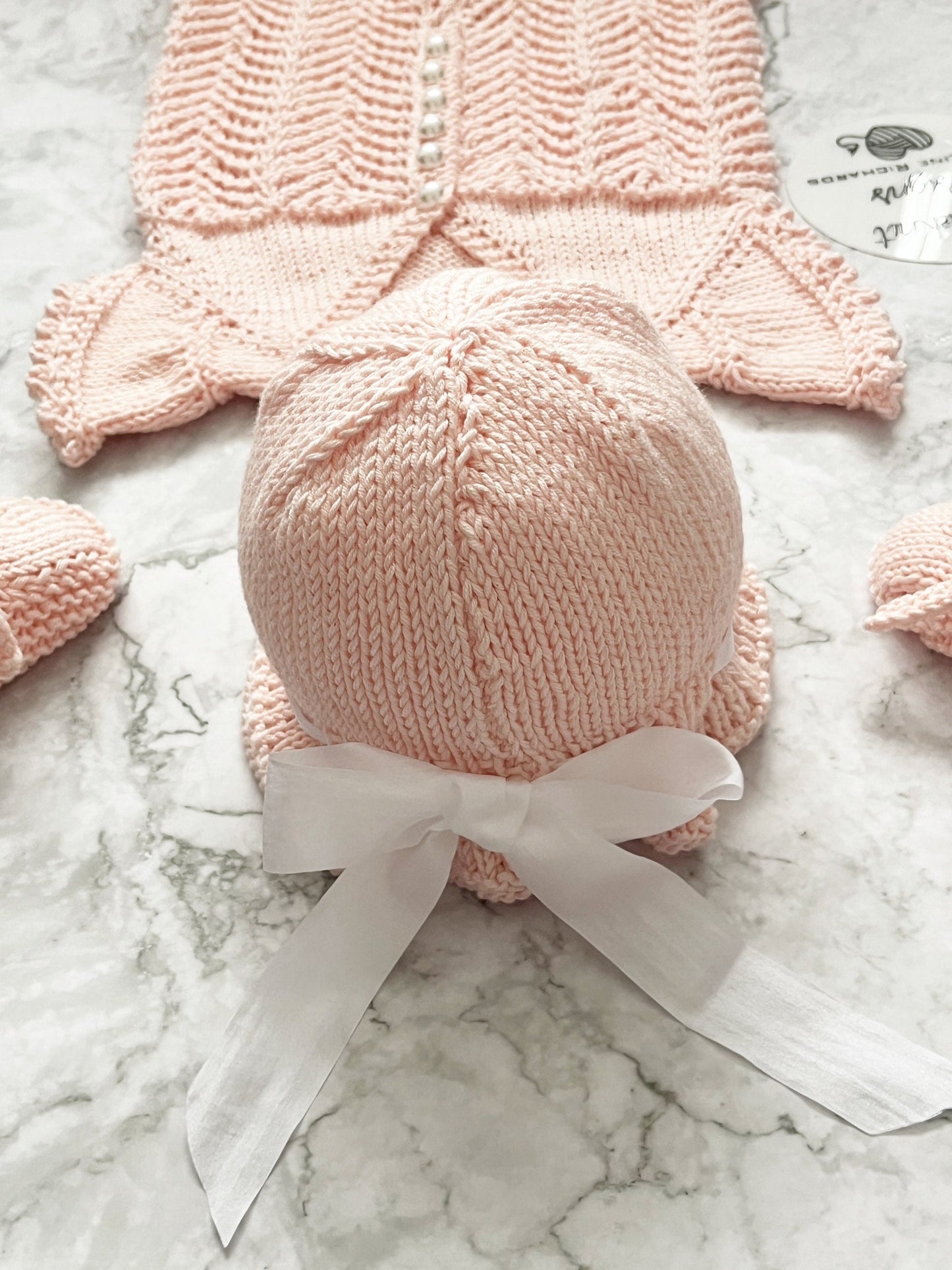 "Victoria" Playsuit knitting pattern for reborn doll 16-22" or 0-3 Month old baby