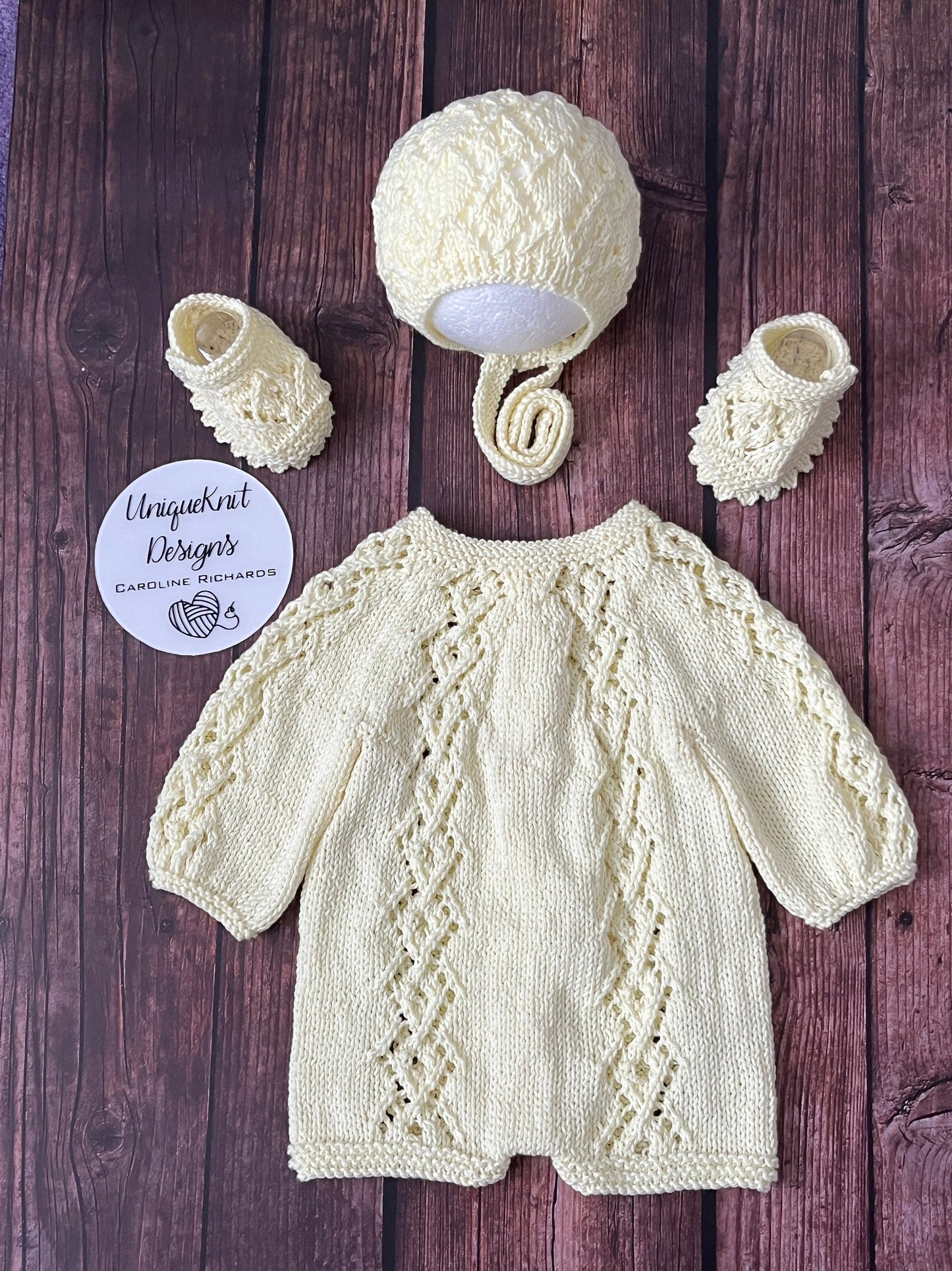 "Annabelle" Romper knitting pattern for reborn doll 16-22" or 0-3 Month old baby