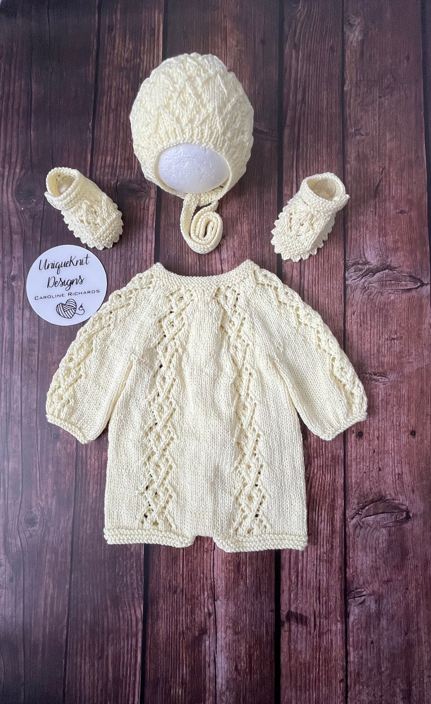 "Annabelle" Romper knitting pattern for reborn doll 16-22" or 0-3 Month old baby