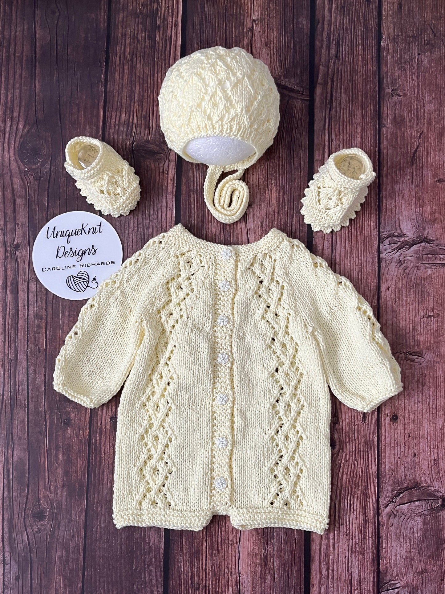 "Annabelle" Romper knitting pattern for reborn doll 16-22" or 0-3 Month old baby