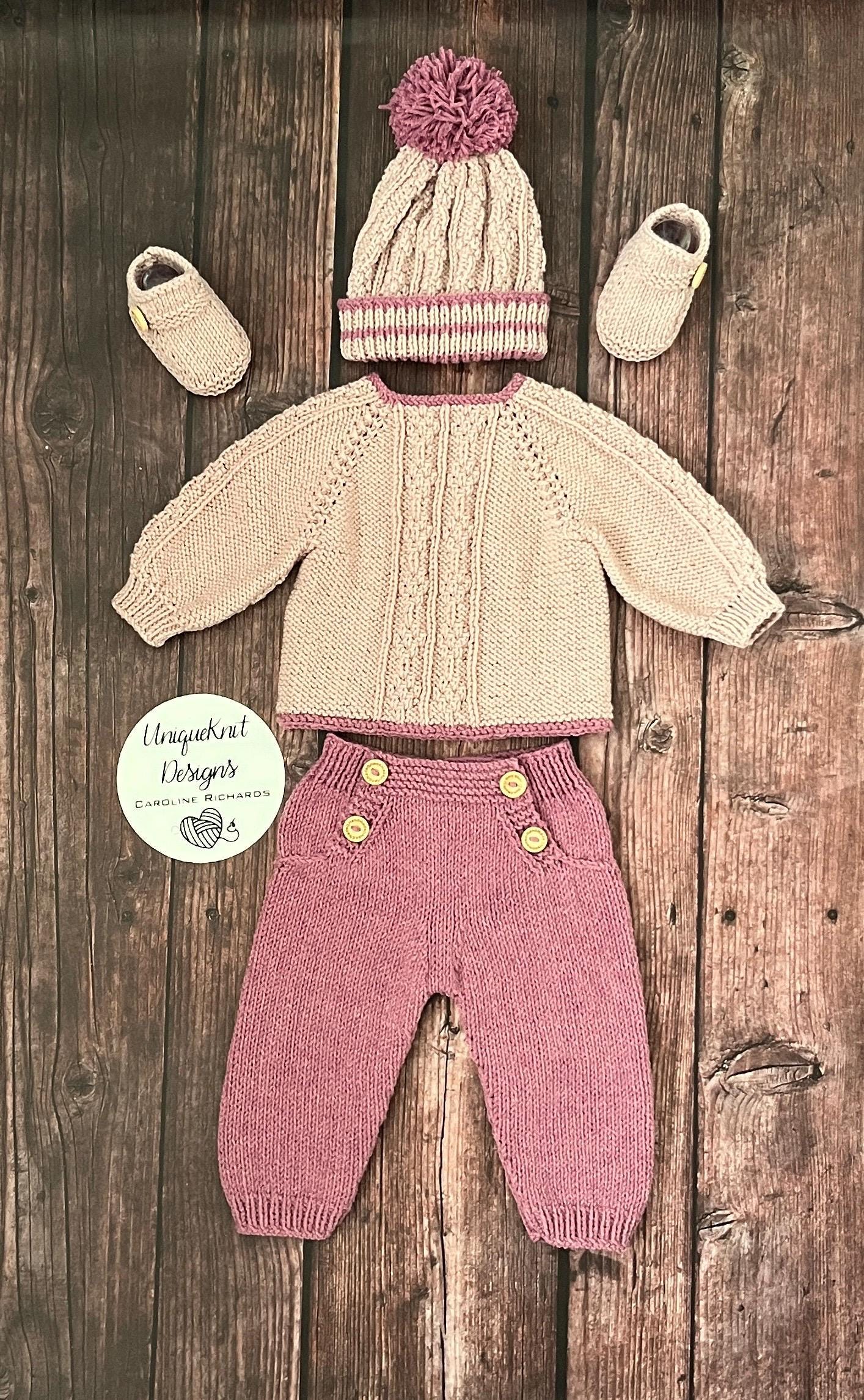 "Kieron” Multi-piece Knitting pattern for Reborn doll 16 -22” or 0-3 Month Old Baby