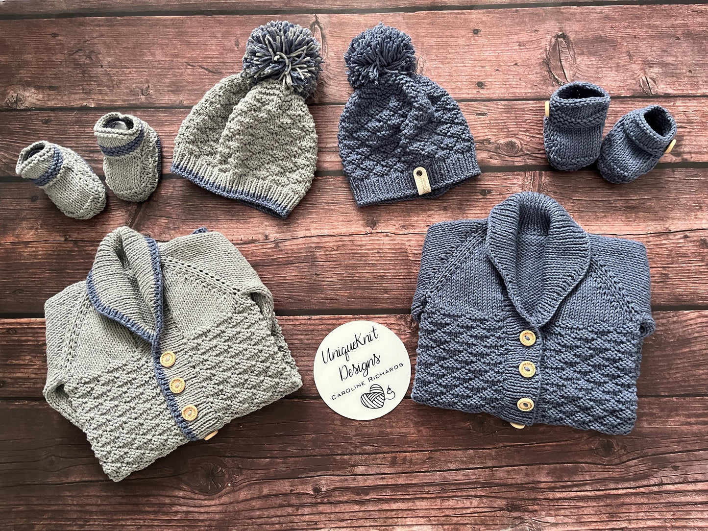 "Rupert” Romper Knitting pattern set for Reborn doll 16 -22” or 0-3 Month Old Baby