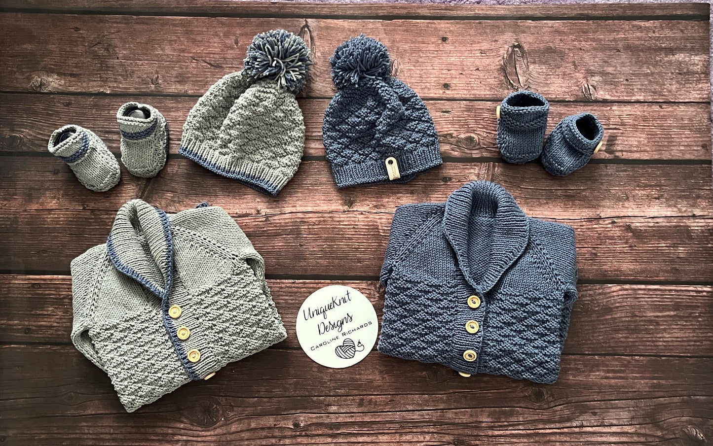 "Rupert” Romper Knitting pattern set for Reborn doll 16 -22” or 0-3 Month Old Baby