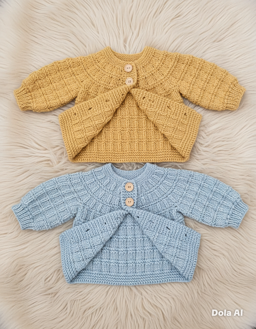 "Tate & Kate” 4 Piece Set Knitting pattern for Reborn doll 16-24” or 0-6 Mth Old Baby