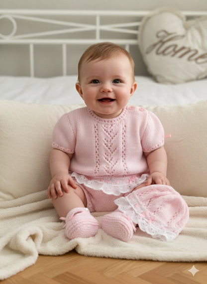 "Sweetpea ” Angel Set Knitting pattern for Reborn doll 16 -22” or 0-3 Mth Old Baby