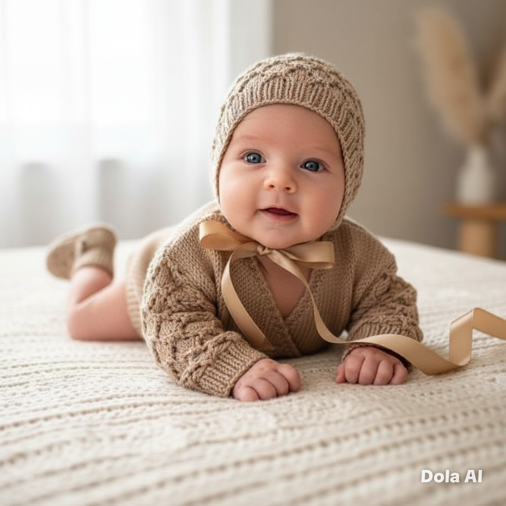 "Caraway” 4 Piece Set Knitting pattern for Reborn doll 16-22” or 0-3 Month Old Baby