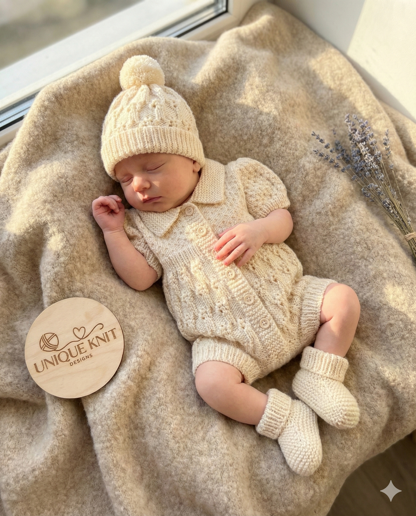 "Bluebell ” Romper Knitting pattern for Reborn doll 16 -22” or 0-3 Mth Old Baby