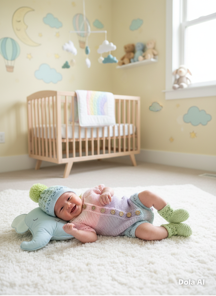 "Rainbow” Multi Piece set knitting pattern for reborn doll 16-22" or 0-3 month old baby