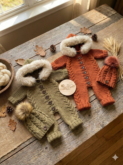 "Alaska” 3 piece Knitting pattern set for Reborn doll 16 -24” or 0-6 Month Old Baby