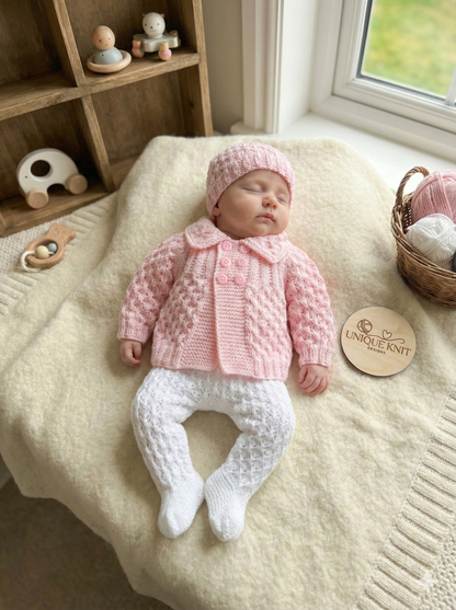 "Jelly Bean” 3 piece set Knitting pattern for Reborn doll 16 -22” or 0-3 Month Old Baby