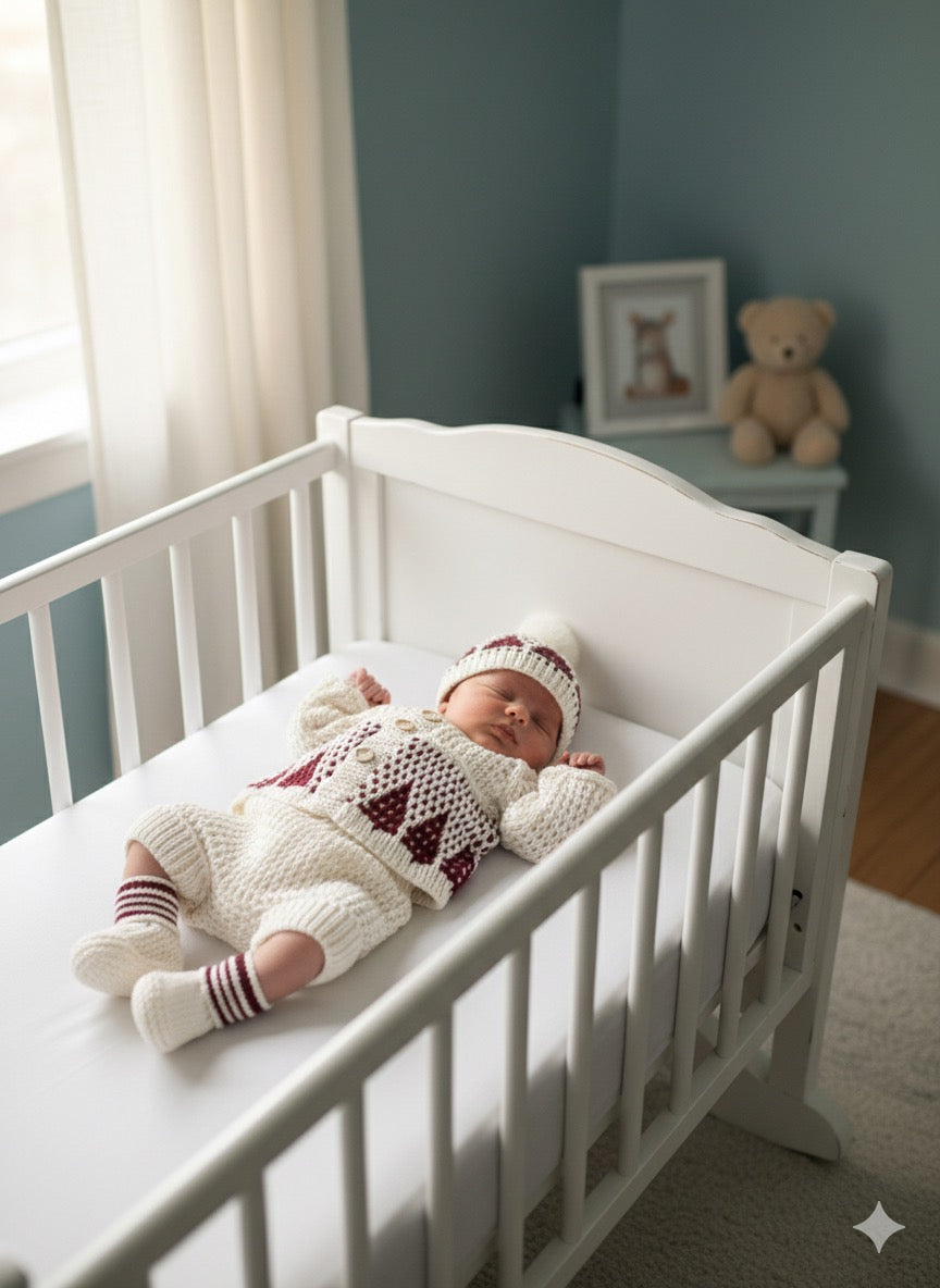 "Tinsel” 4 Piece Knitting pattern set for Reborn doll 16 -22” or 0-3 Month Old Baby