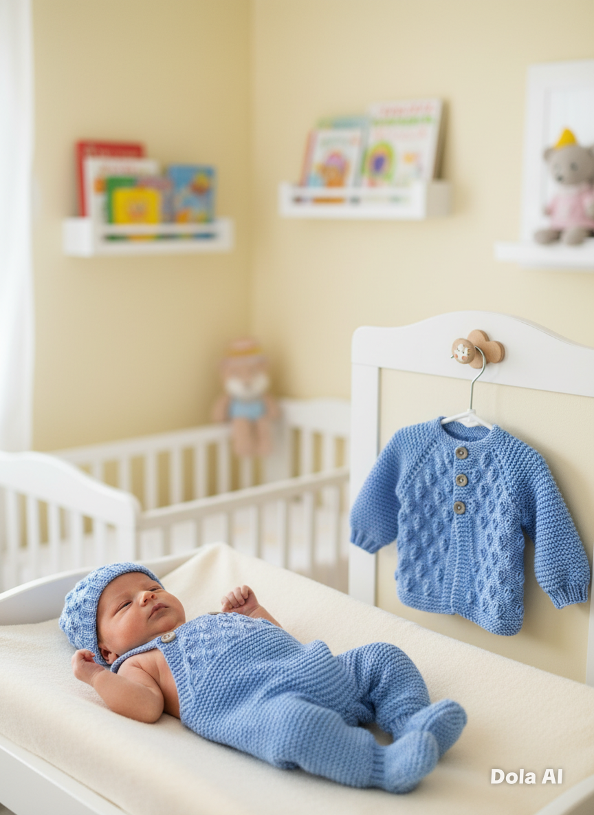 "Little Cloud” 3 piece Knitting pattern set for Reborn doll 19 -24” or 0-6 Month Old Baby