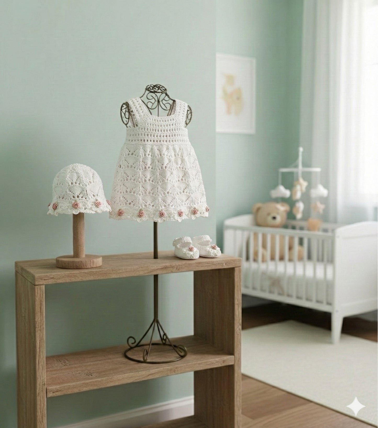 "Summer” 4 Piece Set Knitting pattern for Reborn doll 16-22” or 0-3 Month Old Baby