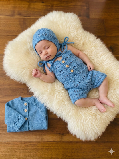 "Davina” 4 piece Set Knitting pattern for Reborn doll 16-22” or 0-3 Month Old Baby