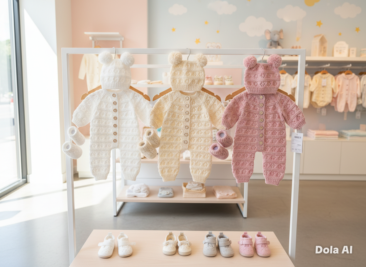 "Miami" Romper knitting pattern for reborn doll 16-22" or 0-3 Month old baby