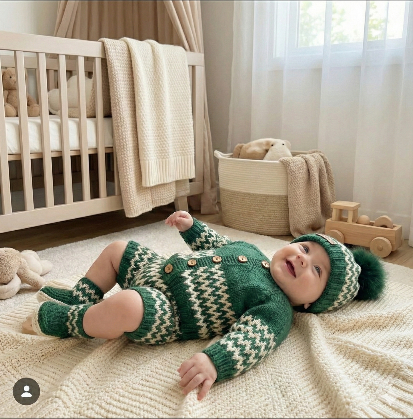 "Zingara” 4 Piece Knitting pattern set for Reborn doll 16 -22” or 0-3 Month Old Baby
