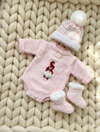 "Jingle Bells” Romper Knitting pattern for Reborn doll 16 -22” or 0-3 Month Old Baby