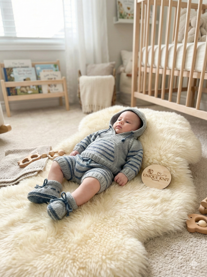 "Basil” Tracksuit & Trainer Knitting pattern set  for Reborn doll 16 -22” or 0-3 Mth Old Baby