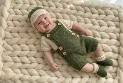 "Dandelion ” 4 Piece Set Knitting pattern for Reborn doll 16 -22” or 0-3 Mth Old Baby