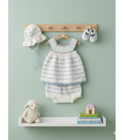 "Brook” 5 piece knitting pattern set for a reborn doll 16 -22” or 0-3 Month Old Baby