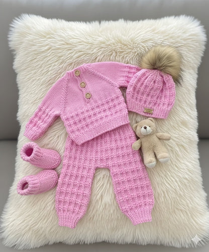 "Winter” 4 Piece Set Knitting pattern for Reborn doll 16-22” or 0-3 Month Old Baby