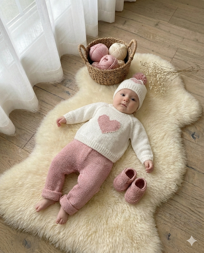 "Camellia” Jeans Set Knitting pattern for Reborn doll 16 -22” or 0-3 Mth Old Baby