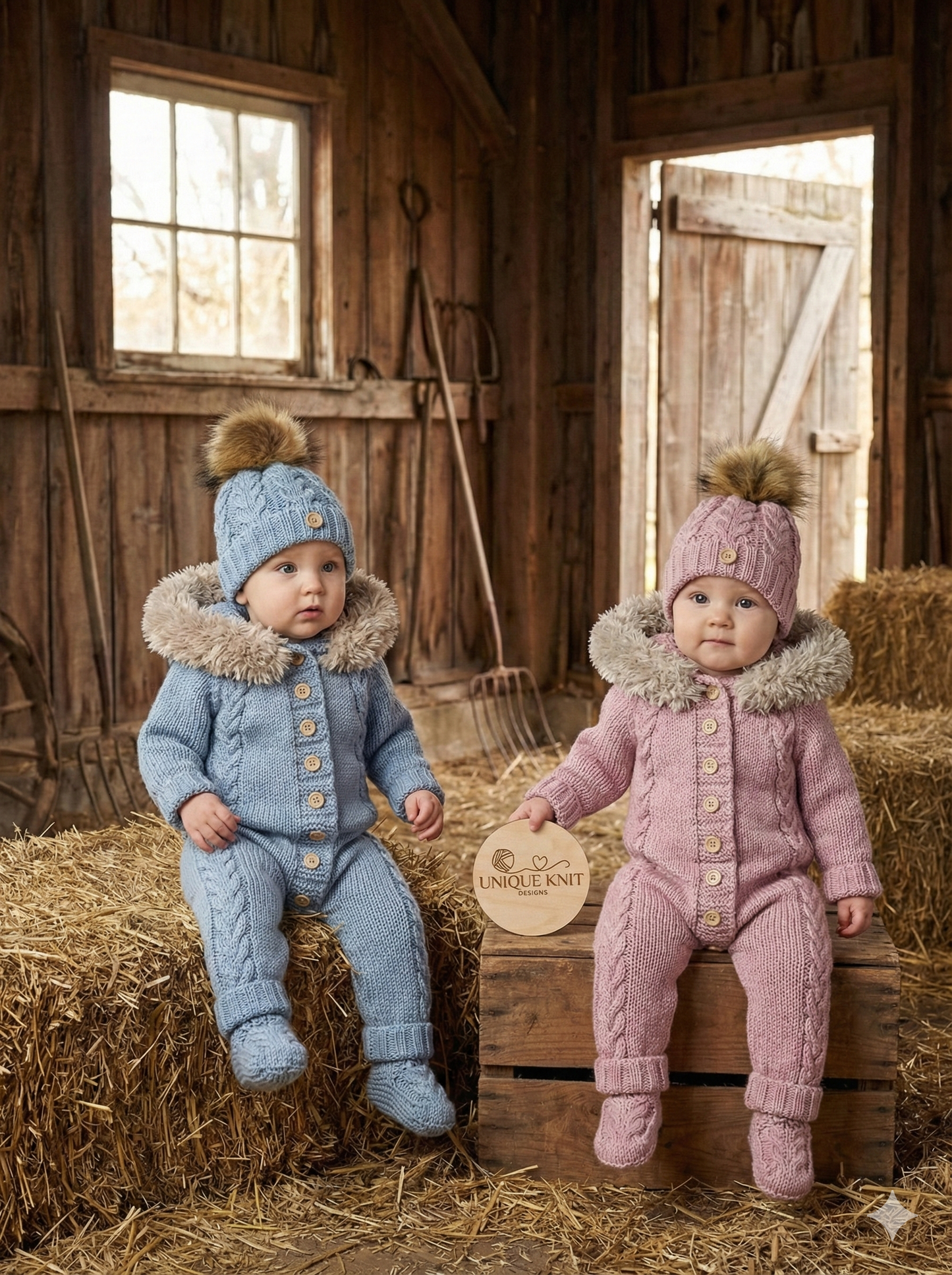 "Alaska” 3 piece Knitting pattern set for Reborn doll 16 -24” or 0-6 Month Old Baby