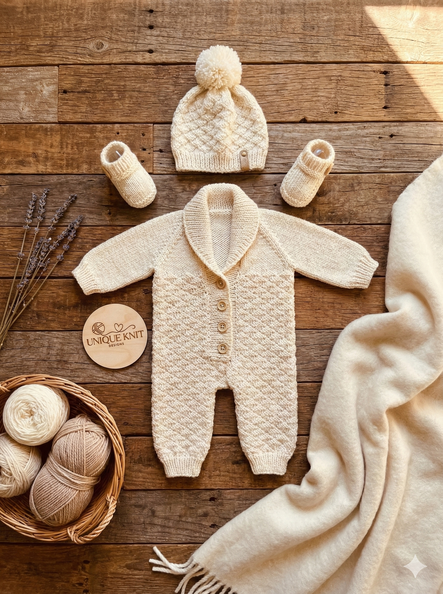 "Rupert” Romper Knitting pattern set for Reborn doll 16 -22” or 0-3 Month Old Baby