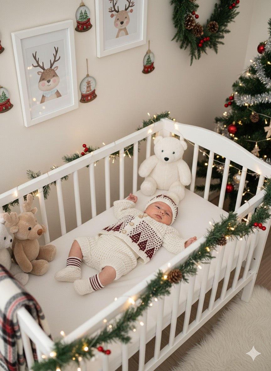 "Tinsel” 4 Piece Knitting pattern set for Reborn doll 16 -22” or 0-3 Month Old Baby