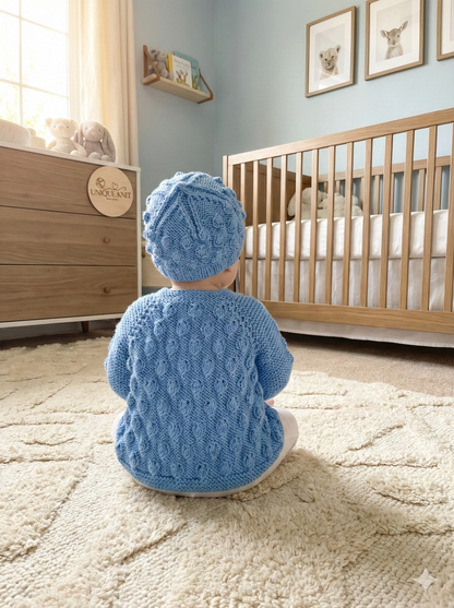 "Little Cloud” 3 piece Knitting pattern set for Reborn doll 19 -24” or 0-6 Month Old Baby