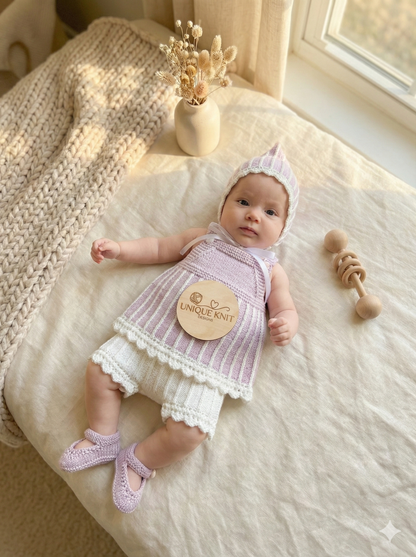 "Twinkle ” 4 Piece Set Knitting pattern for Reborn doll 16 -22” or 0-3 Mth Old Baby
