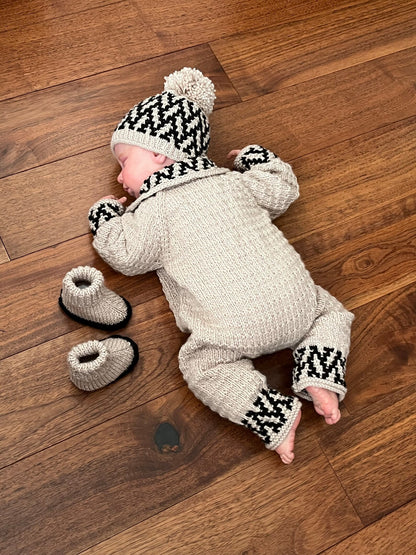 "Fudge” Romper Set Knitting pattern for Reborn doll 16-22” or 0-3 Month Old Baby