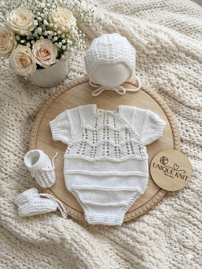 "Aileen” Multi-piece Knitting pattern for Reborn doll 16 -22” or 0-3 Month Old Baby