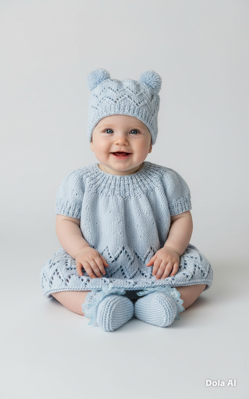 "Maggie” Multi-piece Knitting pattern for Reborn doll 16 -22” or 0-3 Month Old Baby