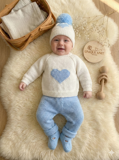 "Camellia” Jeans Set Knitting pattern for Reborn doll 16 -22” or 0-3 Mth Old Baby