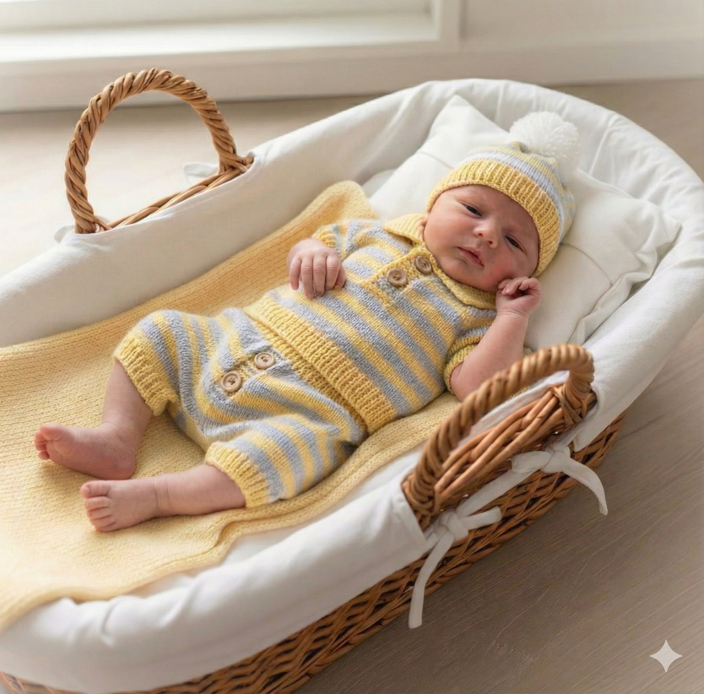 "Chestnut” Shorts and top Knitting pattern set for Reborn doll 16 -22” or 0-3 Mth Old Baby